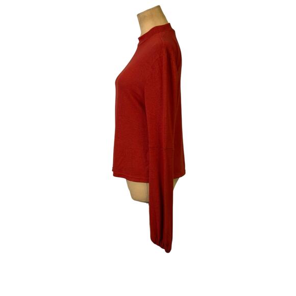 Jack by BB Dakota Burnt Orange Balloon Sleeves Sweater size Medium - Picture 6 of 14